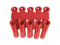 Red Plastic Wall Plug 5mm Box of 100
