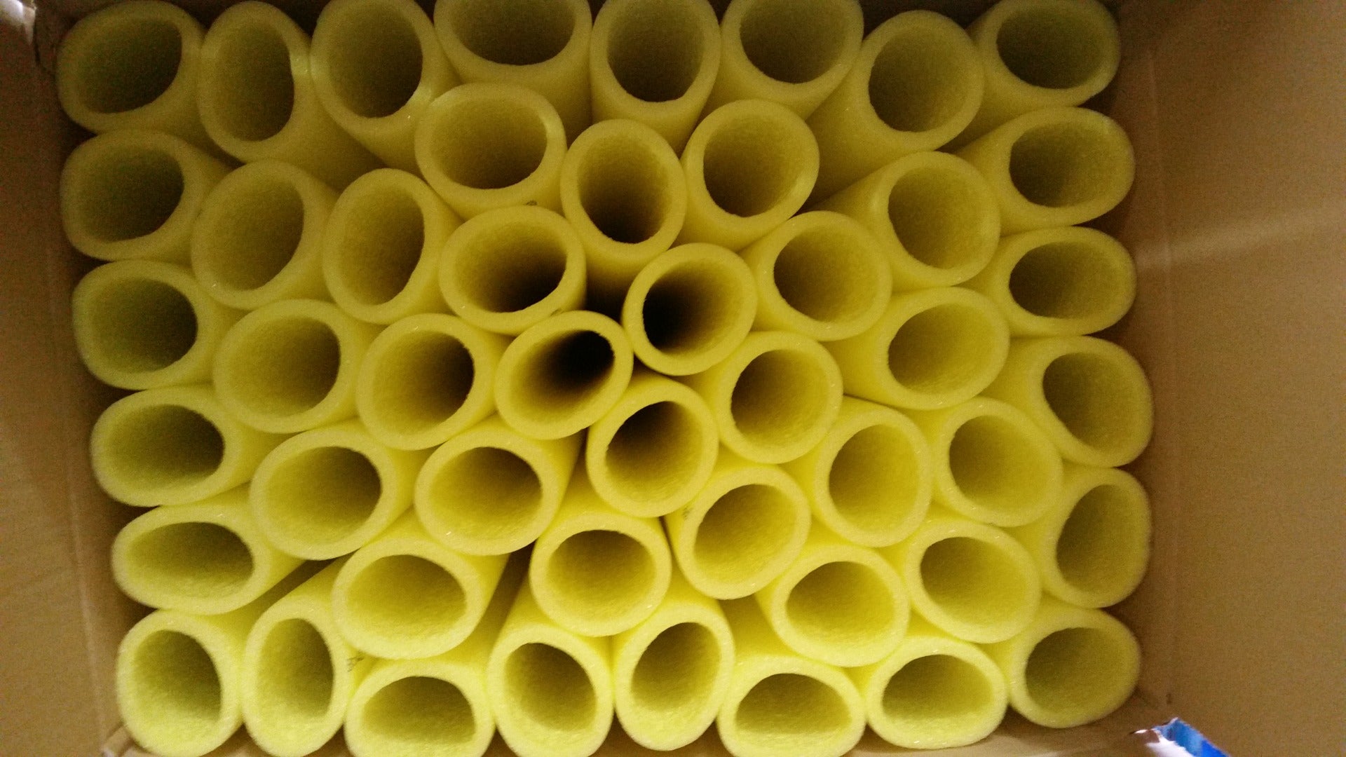 ArmaLight Scaffold & Trampoline Tube Padding Yellow 2m x 9mm x 48mm Box of 60