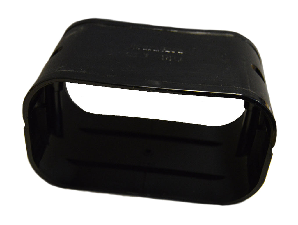 Inaba Denko SJ-100-K 100mm Slimduct coupler in black