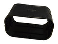 100mm Connection Piece Slimduct Trunking Black