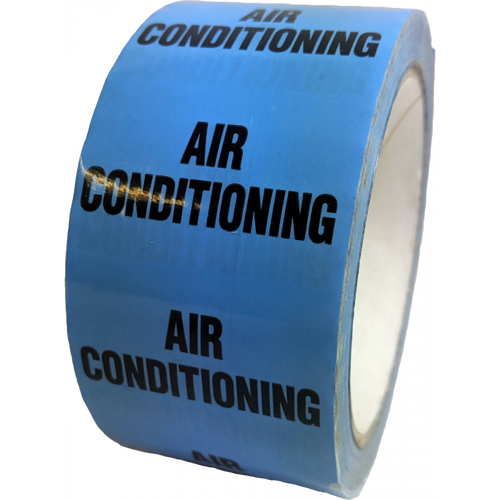 50mm Air Conditioning Pipe ID Tape - HVAC Labeling UK