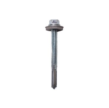 1312T4760025 Tek Screw 5.5x25 Self Tap Self Drill Screw+16mm Wash Pk 100