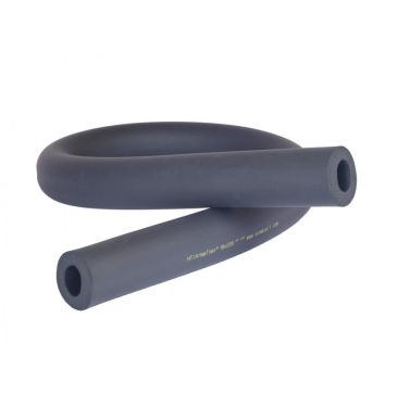 A 2m-long section of Armaflex HT Solar Pipe Insulation, a black EPDM foam rubber tube, coiled to show its flexibility. The insulation features yellow text on the exterior reading "HT/Armaflex® 13x035" and "www.armacell.com," displayed against a white back
