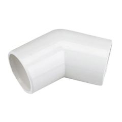 Overflow Pipe White Drain 45 Degree Elbow 21.5mm 3/4