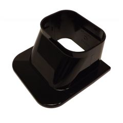 Inaba 100mm Trunking Flat Rosette Black