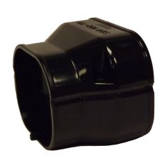 100mm-75mm Reducing Joint Slimduct Trunking Black