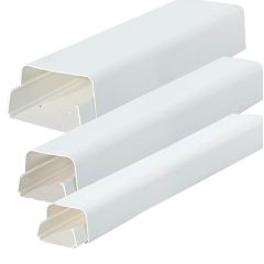 Sauermann White Plastic Trunking 110mm x 75mm x 2m