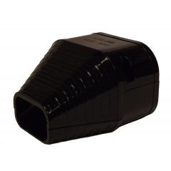 75mm Duct End Slimduct Trunking Black