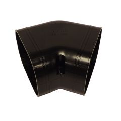 75mm 45 degree Flat Bend Slimduct Trunking Black