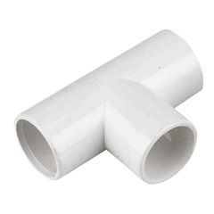 Overflow Pipe White Drain Tee 21.5mm 3/4