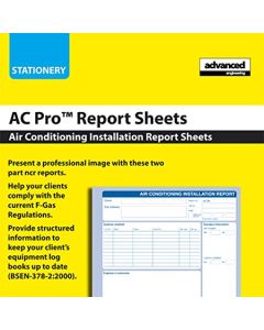 Air Conditioning Installation Report Pad AC Pro