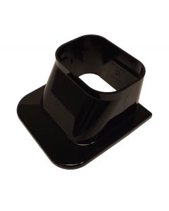 Inaba 100mm Trunking Flat Rosette Black