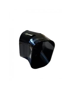 75mm 45 Degree Elbow Bend Slimduct Trunking Black
