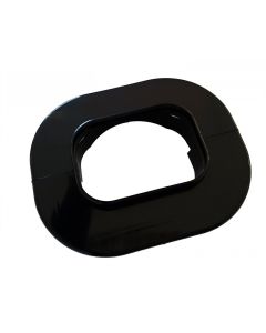 Inaba 100mm Trunking Wall Rosette Black