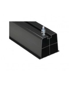 Black Plastic Mounting Blocks Feet 1m 240kg Load CMB-1000 Condenser