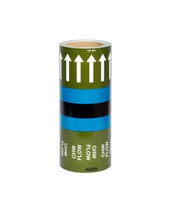 Chilled Water Flow CWF Pipe ID Tape