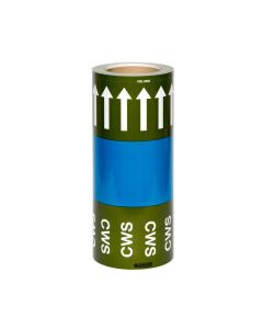 Cold Water Supply CWS Pipe ID Tape