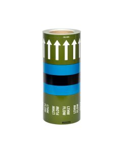Pipe Identification Banding ID Tape UK-Low Temperature Hot Water Flow