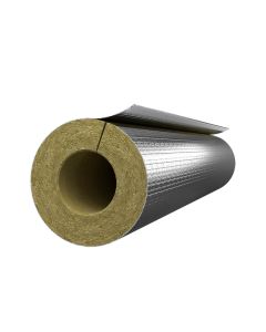 Rockwool Rocklap 1m Foil Backed Pipe Insulation Lagging-60mm-25mm-Wall