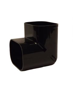 100mm Internal Elbow Slimduct Trunking Black