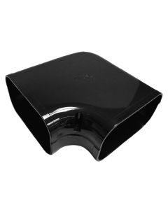 75mm 90 degree Flat Bend Slimduct Trunking Black