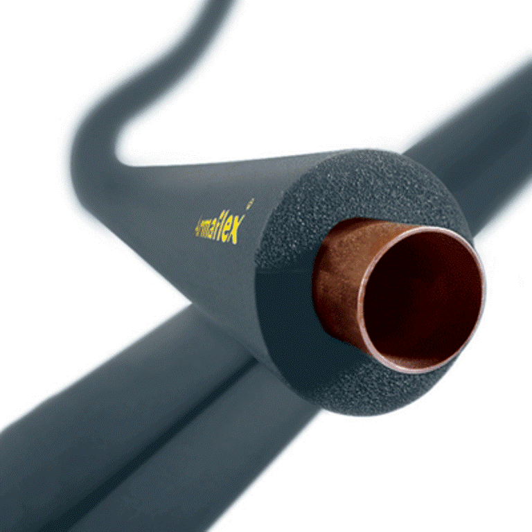 Armaflex Pipe Insulation Lagging Black Nitrile Foam Class O  2m-06mm-06mm-Wall