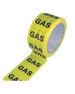 Gas Pipe identification self adhesive tape for marking and labelling pipework