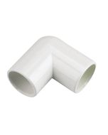 Overflow Pipe White Drain Elbow 21.5mm 3/4