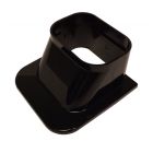 Inaba 100mm Trunking Flat Rosette Black