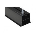 Black Plastic Condenser Mounting Blocks Feet 1m 240 kg Load CMB-1000 (Pair)