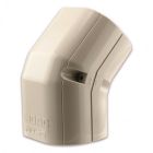 Nu-75 Inoac Plastic Pipe Trunking 75mm 45 Degree Vertical Elbow