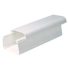 White Plastic Trunking Box 80mm x  60mm x 2m Long DUE80 Box of 8