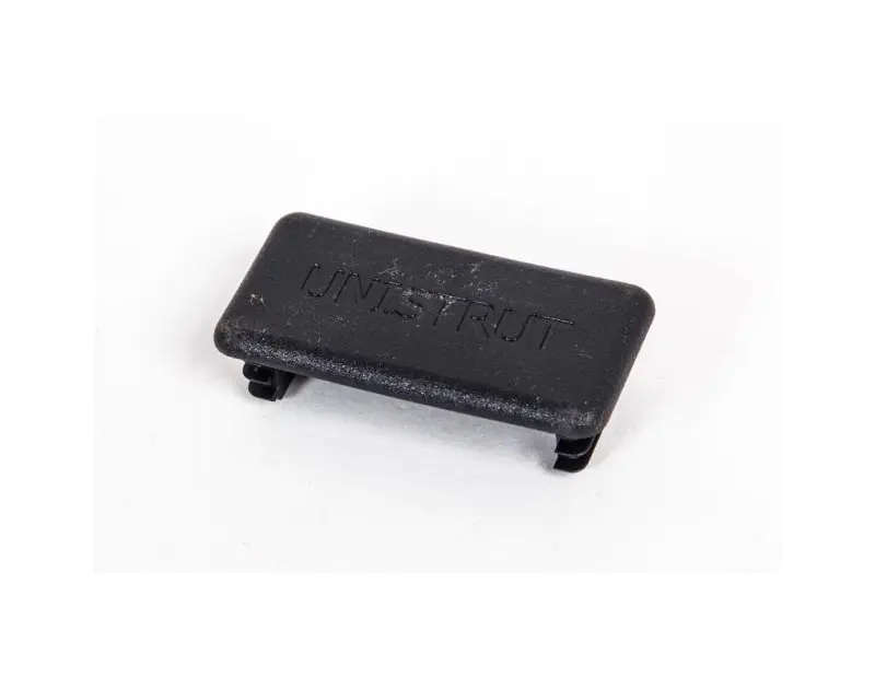 41 mm x 21mm Black Steel Slotted Channel Plastic End Caps 41 mm x 21mm Black Steel Slotted Channel Plastic End Caps