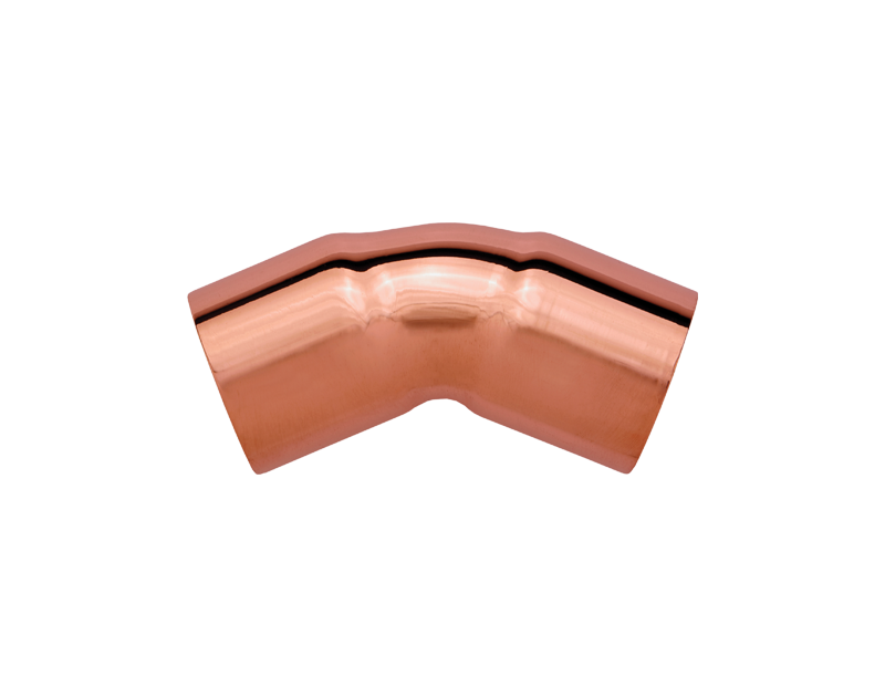 B333 1 1/8 45 Degree Refrigeration Copper Elbow B333 1 1/8 45 Degree Refrigeration Copper Elbow