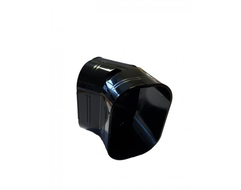 75mm 45 Degree Elbow Bend Slimduct Trunking Black 75mm 45 Degree Elbow Bend Slimduct Trunking Black