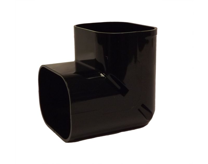 100mm Internal Elbow Slimduct Trunking Black 100mm Internal Elbow Slimduct Trunking Black