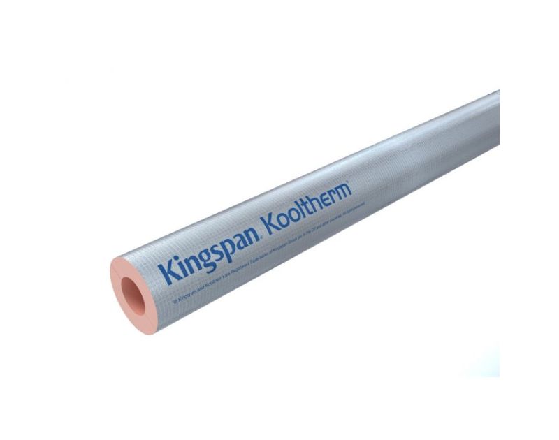 Kingspan Kooltherm 25mm Thick 127mm Bore x 1m Foil Faced Pipe Insulation (6) Kingspan Kooltherm 25mm Thick 127mm Bore x 1m Foil Faced Pipe Insulation (6)