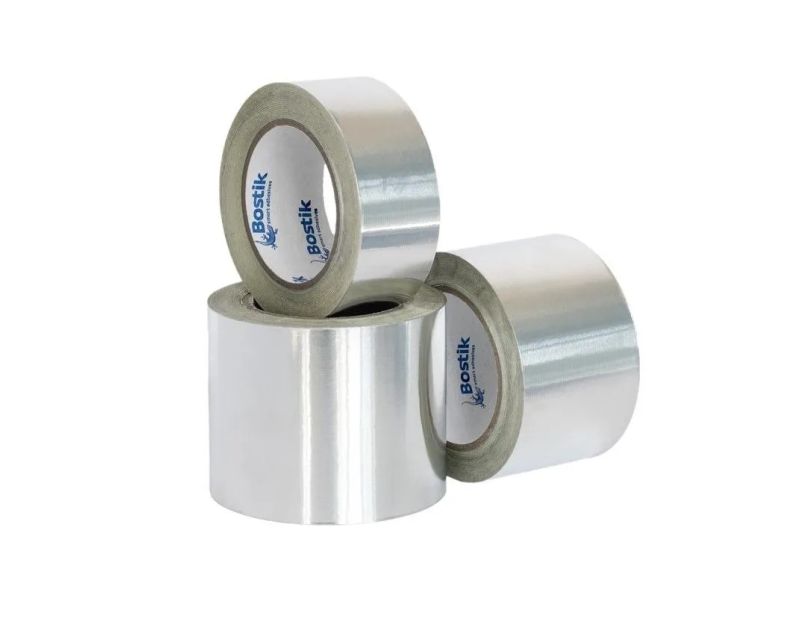 Bostik Idenden T303 Self-Adhesive Bright Foil Tape 50mm wide, 45m long Bostik Idenden T303 Self-Adhesive Bright Foil Tape 50mm wide, 45m long