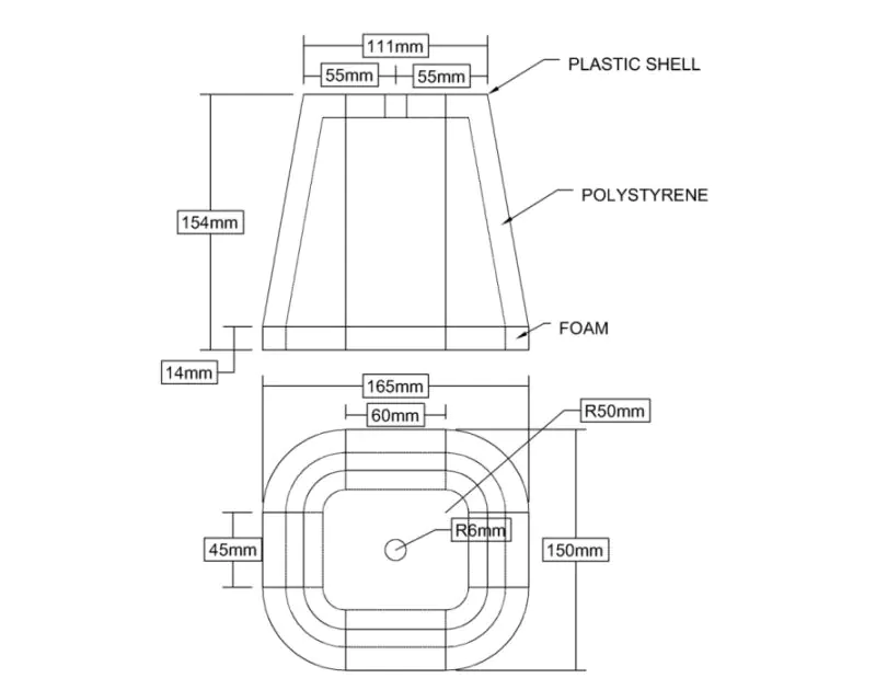 StormGuard Tap Cover Dimensions