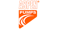 Aspen Pumps UK logo in orange and white , featuring the brand name for reliable condensate and HVAC pumps at Pipelagging.com, UK.