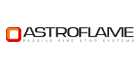 Astroflame Astroflame UK logo with red flame emblem, for certified fire protection pipe wraps and intumescent solutions at Pipelagging.com, UK