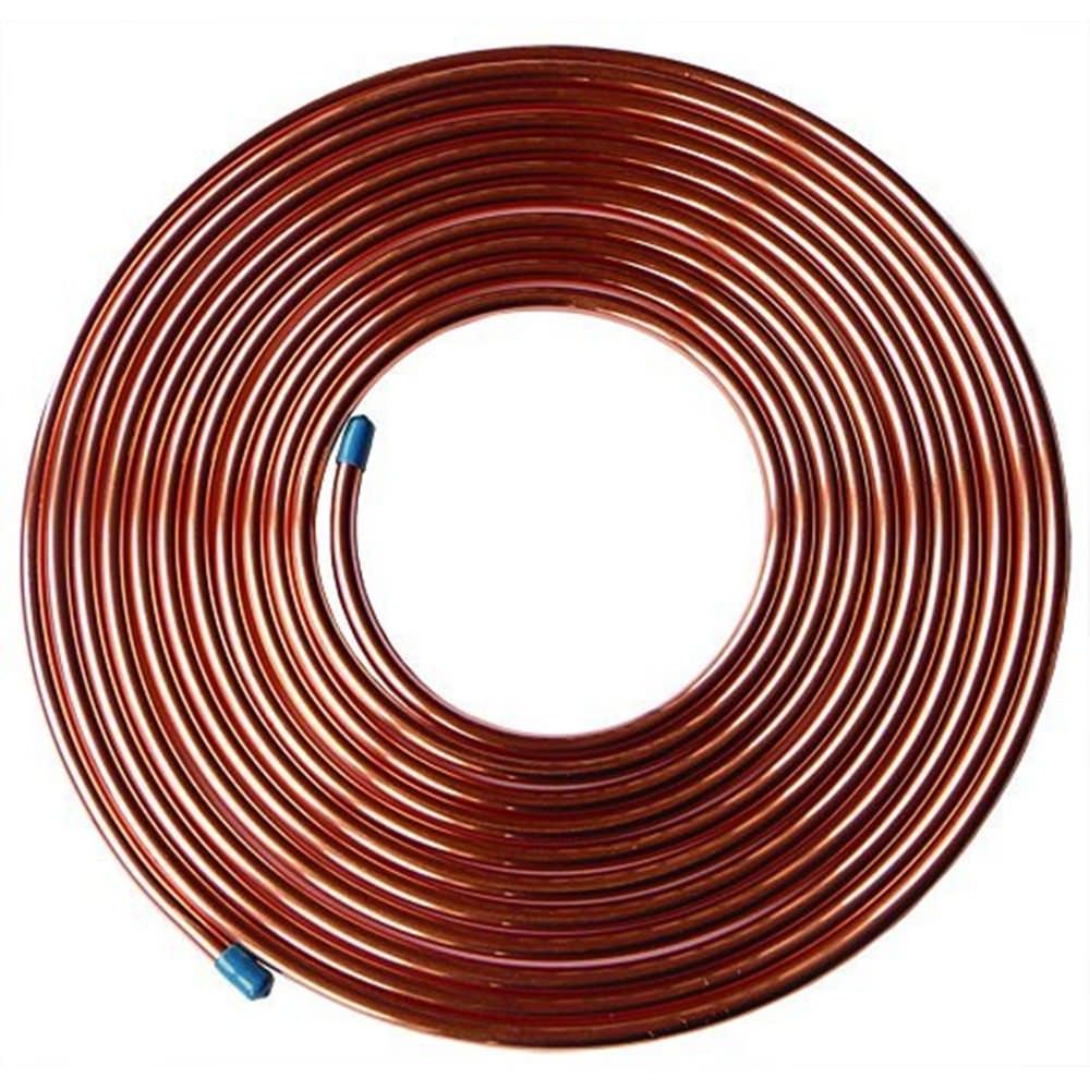 Zerobegin 99.9% Copper Hose,T2 Copper Metal Tube Pipe,for Cooling Installations,Electrical Equipment,Air Conditioning,1m,OD 12mm 