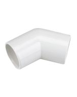 Overflow Pipe White Drain 45 Degree Elbow 21.5mm 3/4