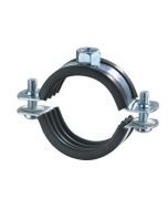 Steel Threaded Bar Mounted Pipe Clips Clamps